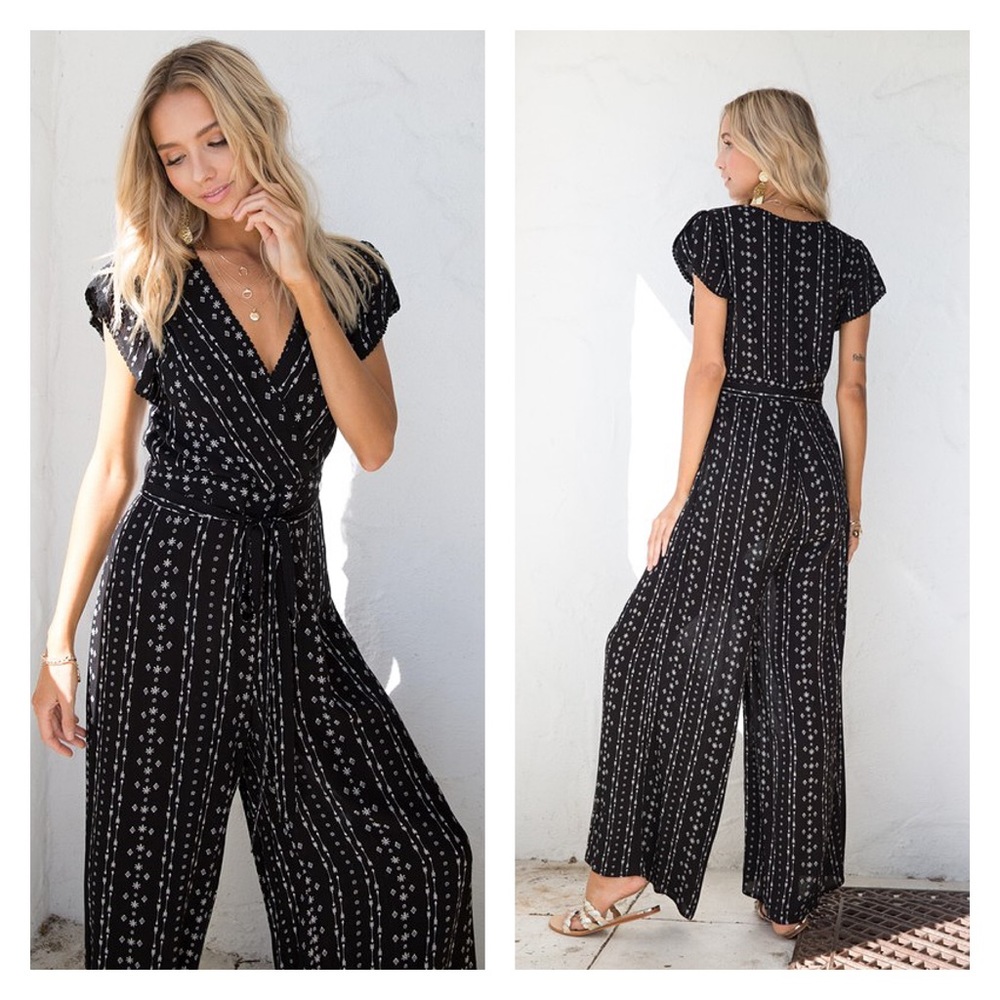 Flutter Sleeve Jumpsuit